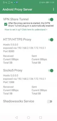 Android Proxy Server android App screenshot 3